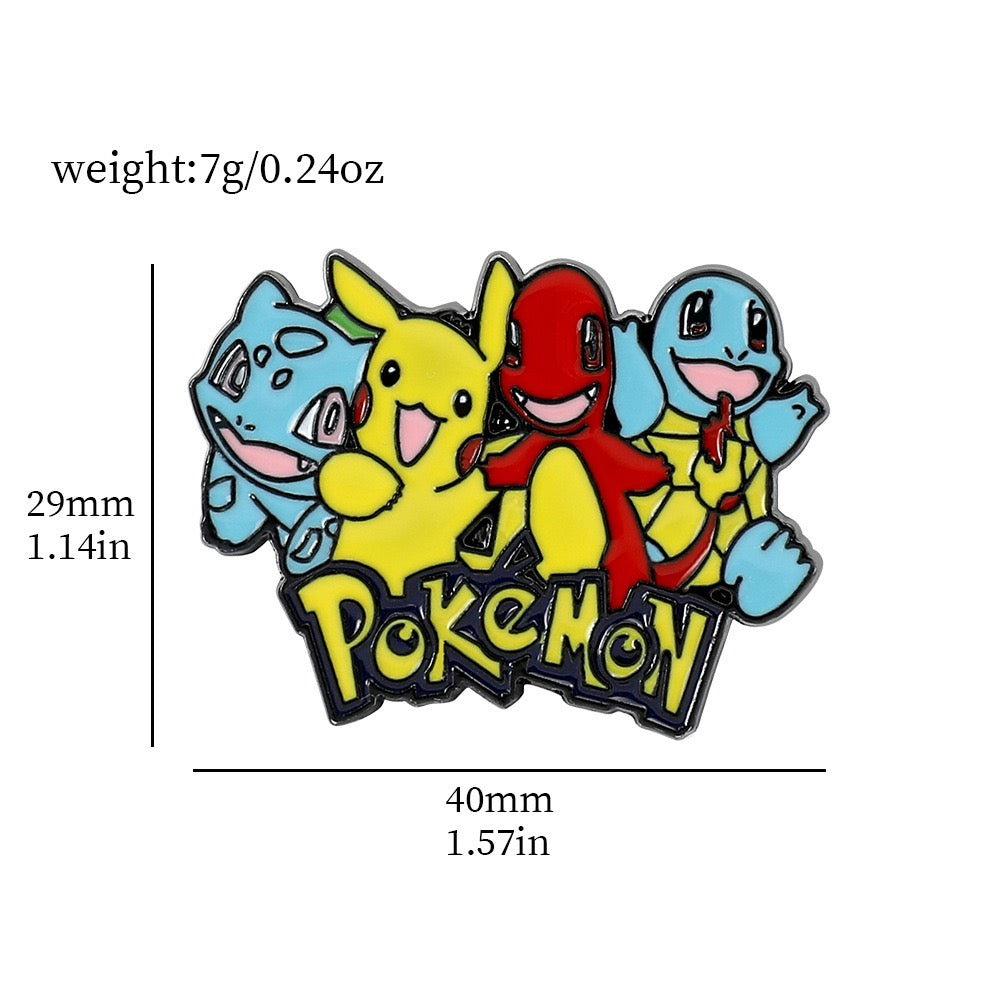 Pokémon Metal Enamel Pins