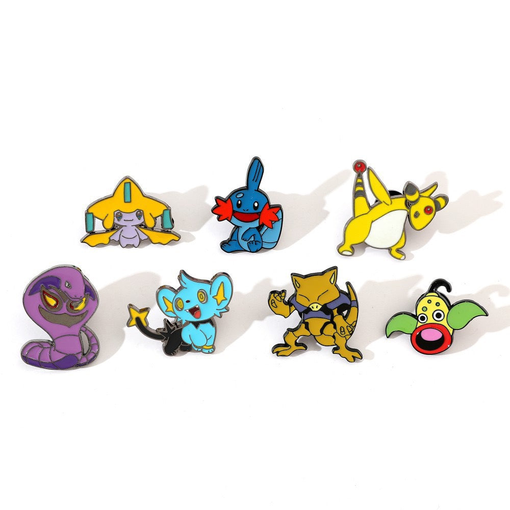Pokemon Metal Enamel Pins