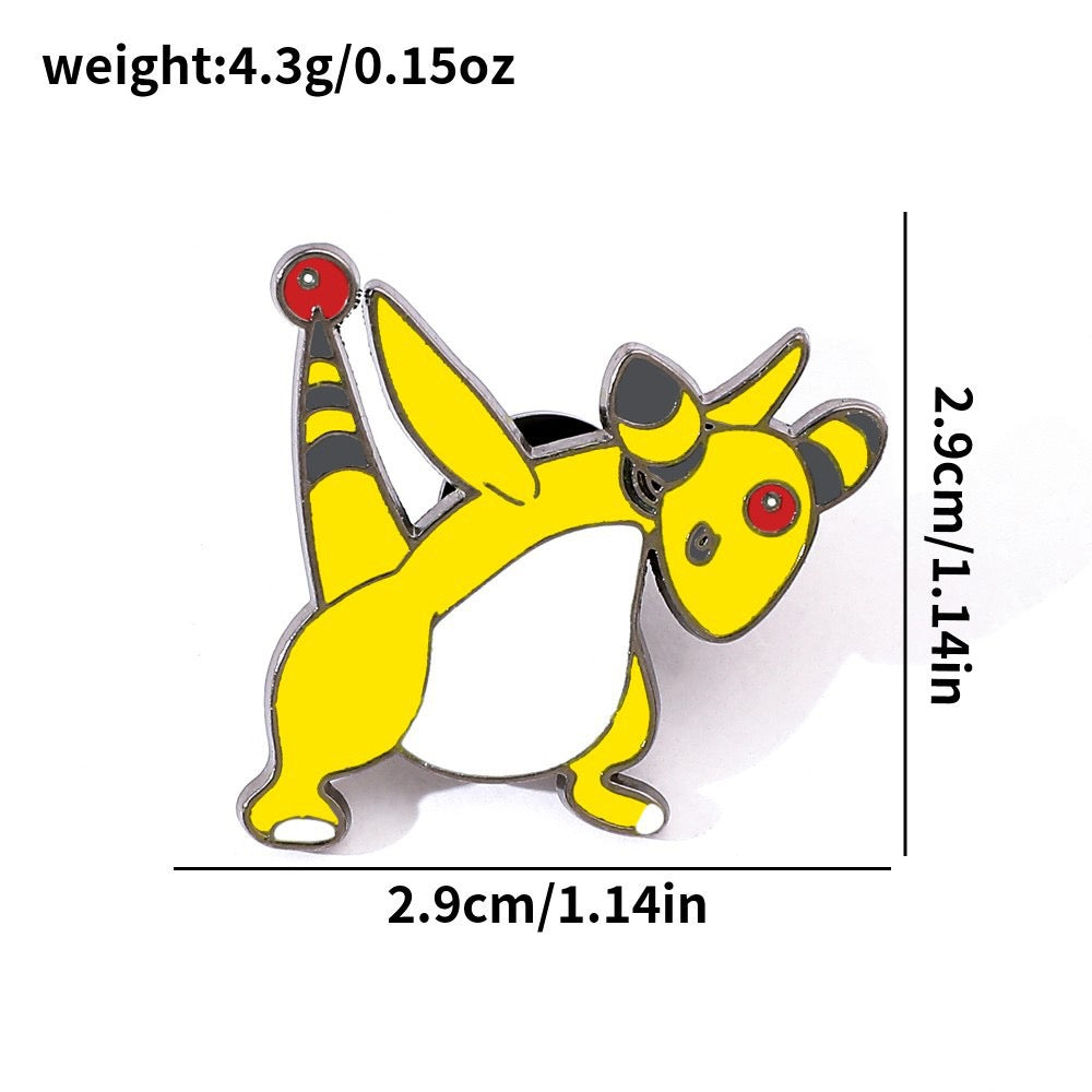 Pokemon Metal Enamel Pins