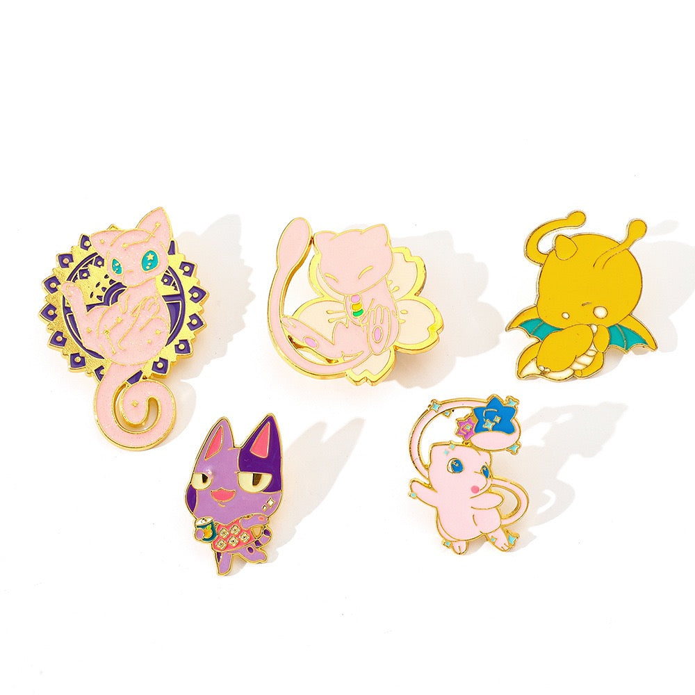 Pokémon Metal Enamel Pins