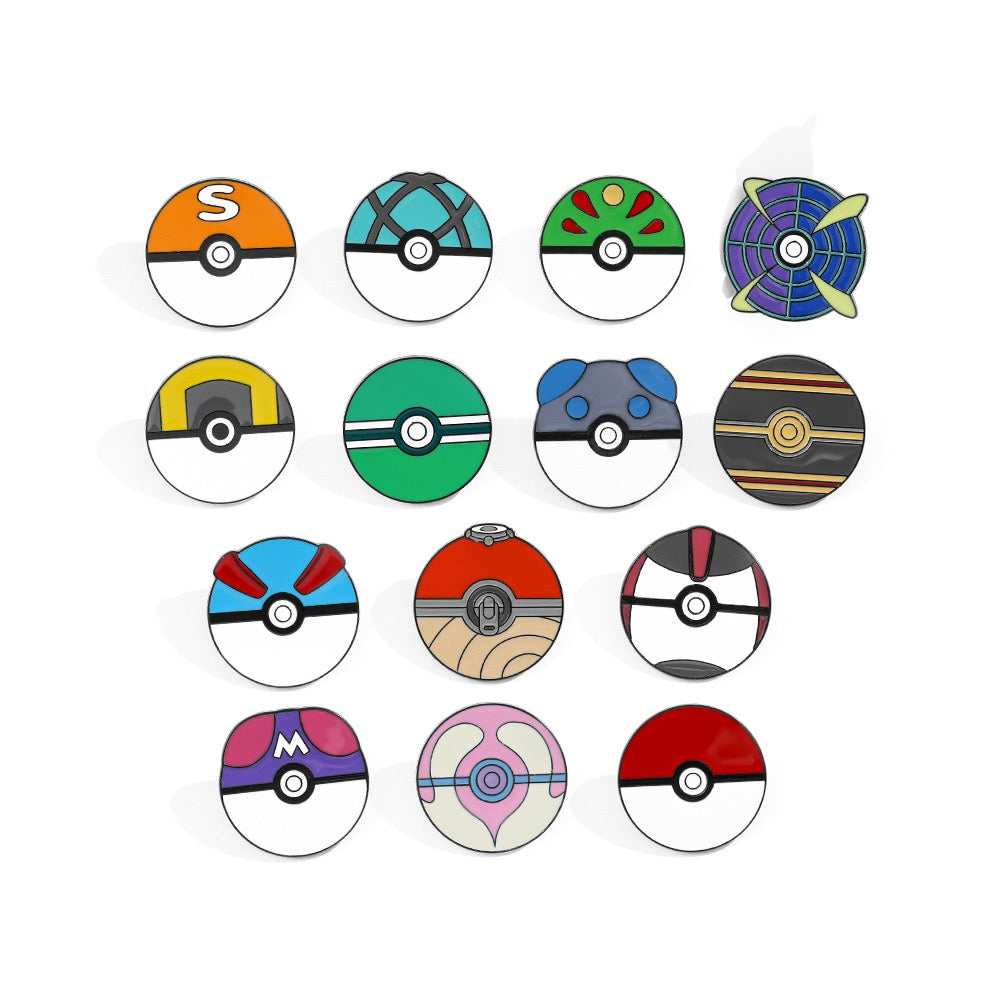 Pokémon Metal Enamel Pins