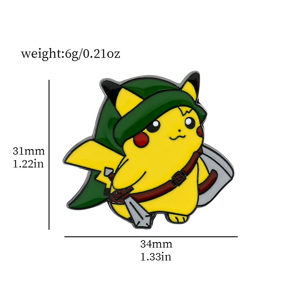 Pokémon Metal Enamel Pins