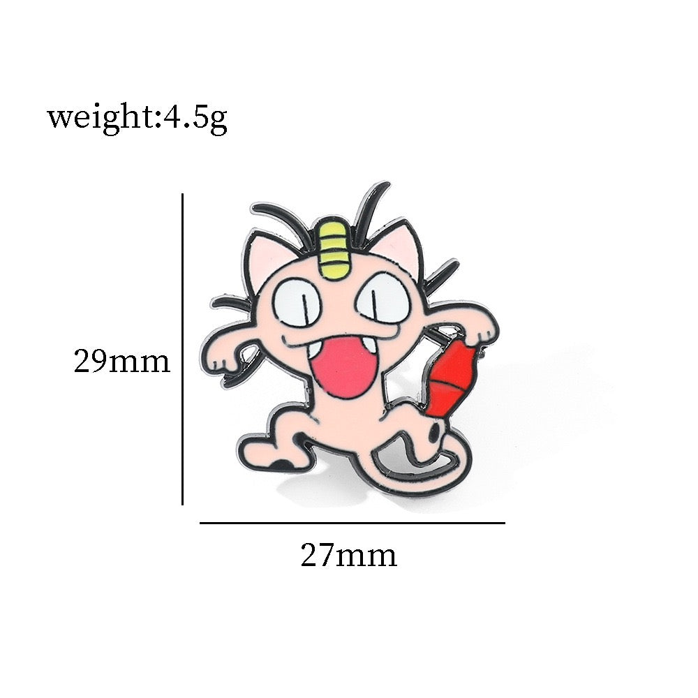 Pokémon Metal Enamel Pins
