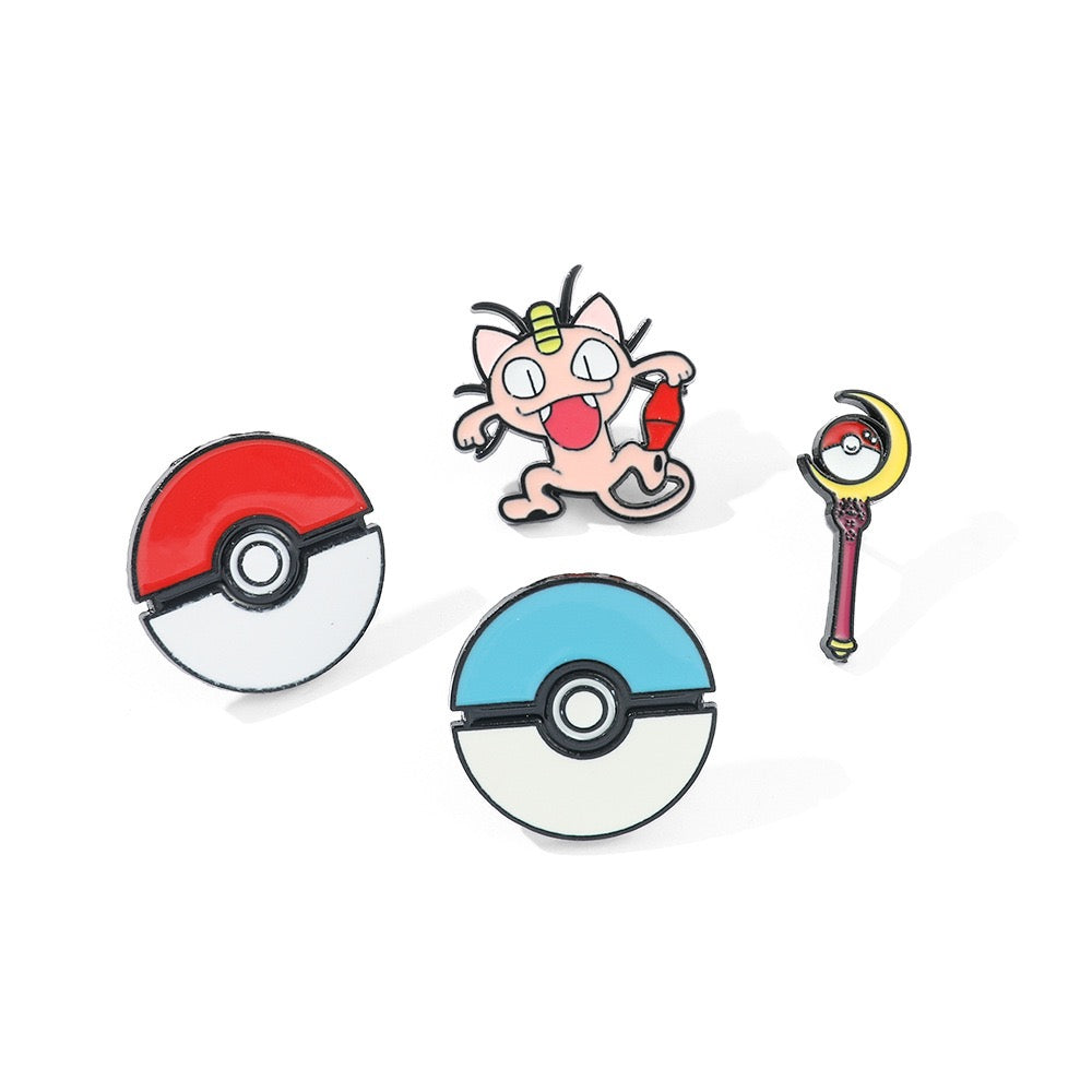 Pokémon Metal Enamel Pins