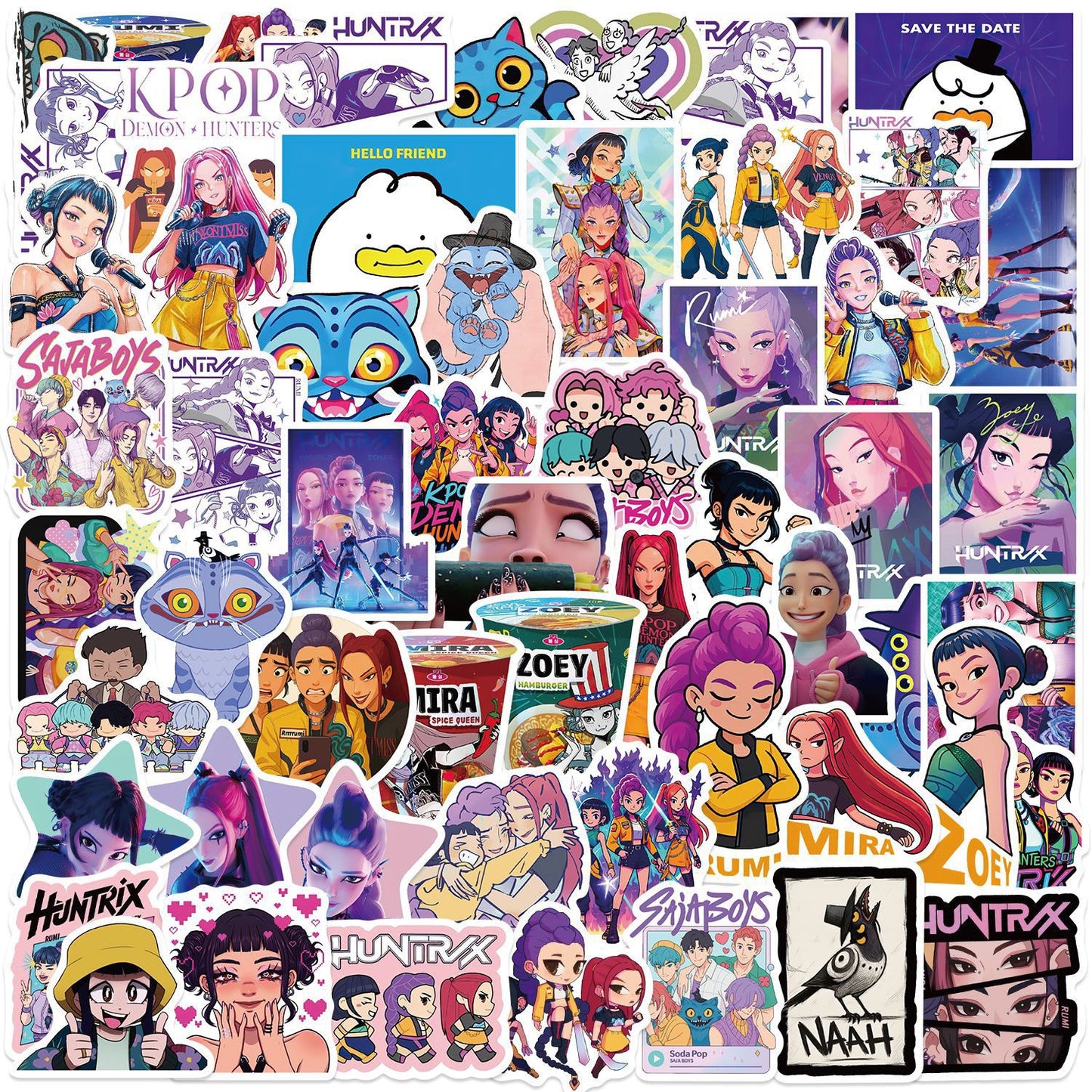 K-Pop Demon Hunter Stickers – 60PCS Pack