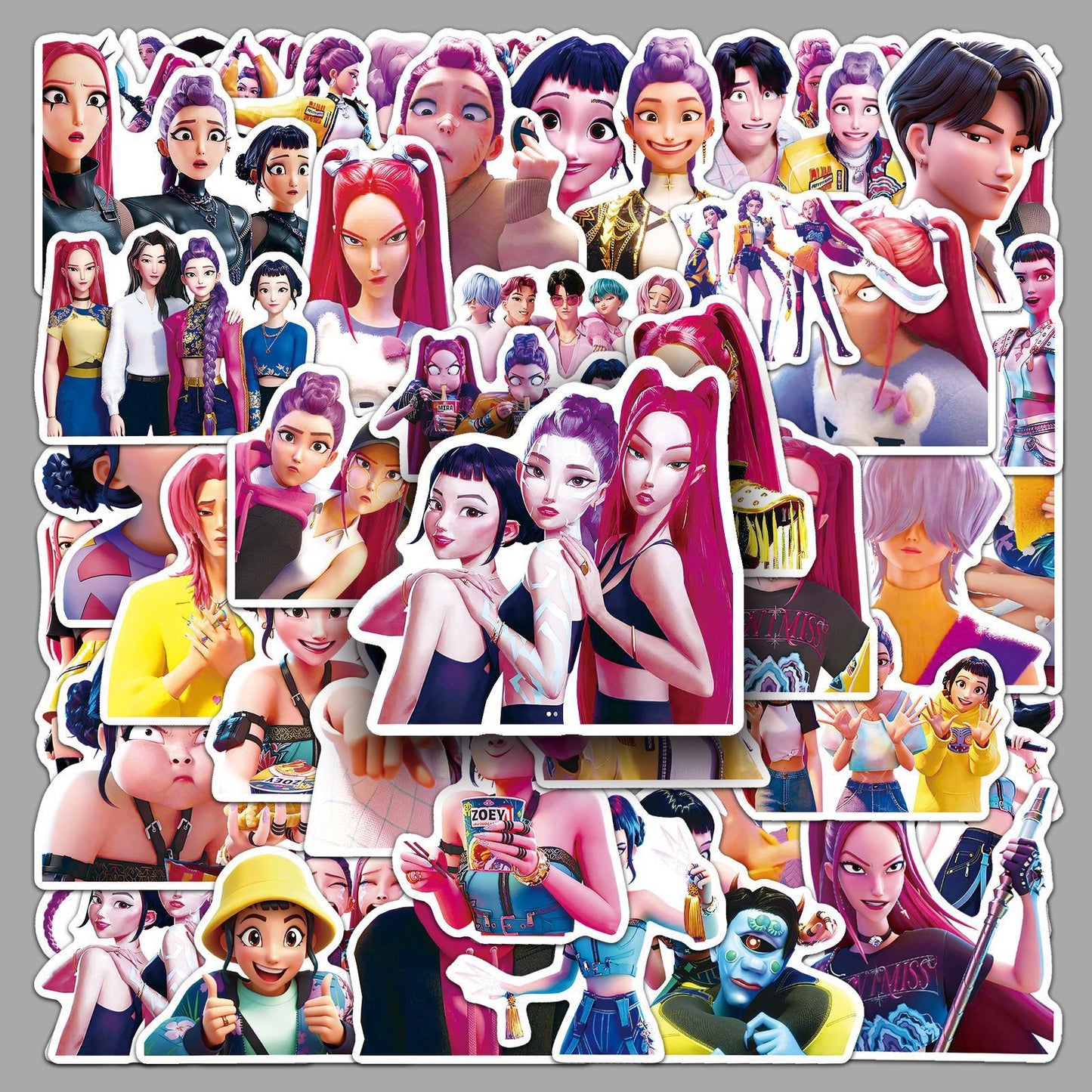 K-Pop Demon Hunter Stickers – 50PCS Pack