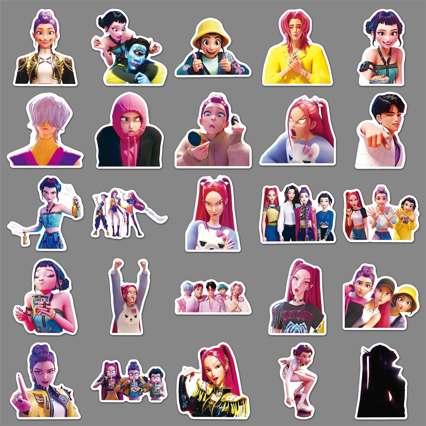 K-Pop Demon Hunter Stickers – 50PCS Pack