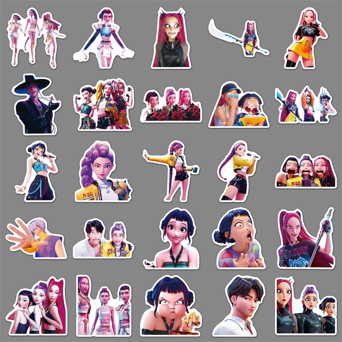 K-Pop Demon Hunter Stickers – 50PCS Pack